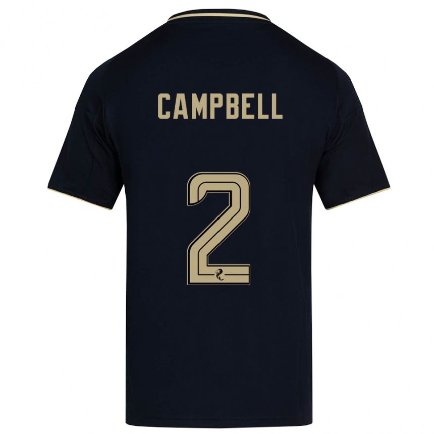 ילדים כדורגל לורן ווארי קמפבל #2 כחול נייבי זהב הרחק ג'רזי 2025/26