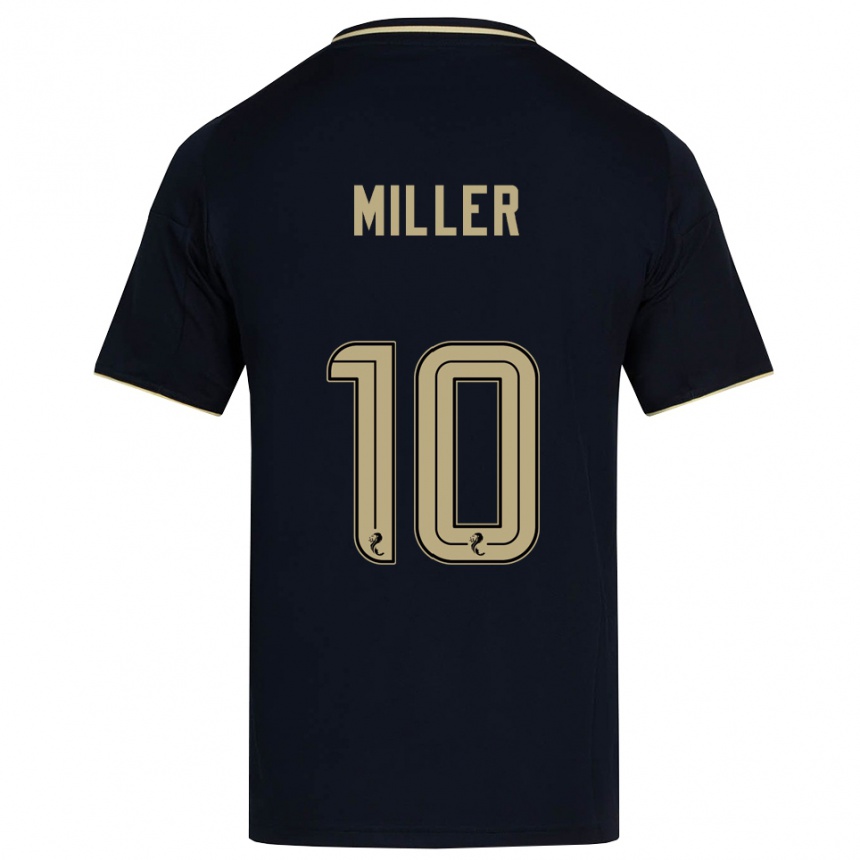 ילדים כדורגל Darcie Miller #10 כחול נייבי זהב הרחק ג'רזי 2025/26