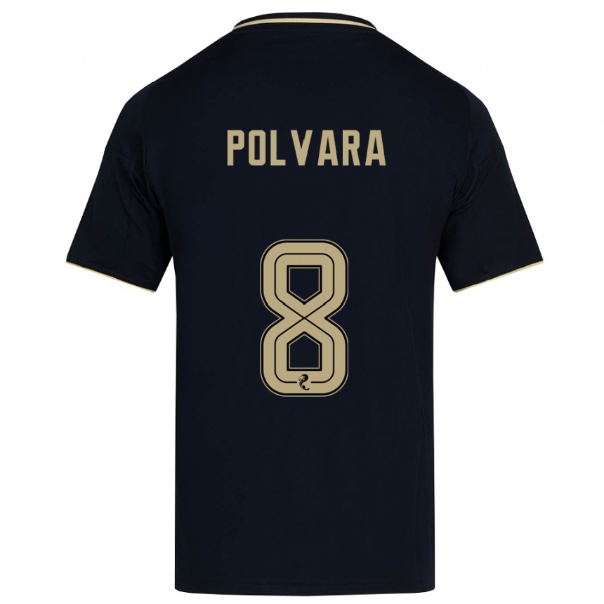 ילדים כדורגל דנטה פולבארה #8 כחול נייבי זהב הרחק ג'רזי 2025/26