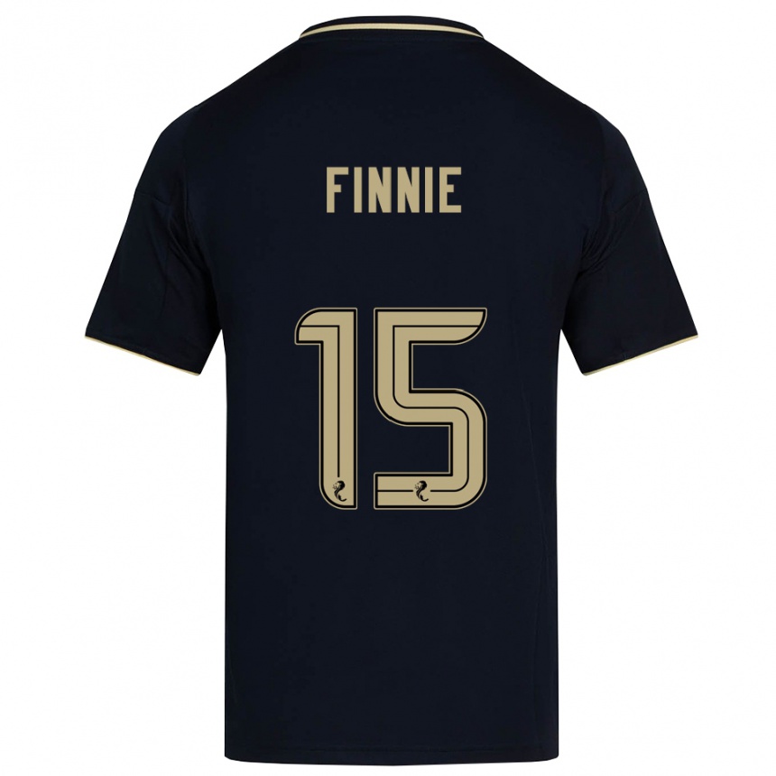 ילדים כדורגל מדיסון פיני #15 כחול נייבי זהב הרחק ג'רזי 2025/26