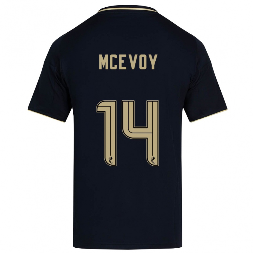 ילדים כדורגל הולי מק׳אבוי #14 כחול נייבי זהב הרחק ג'רזי 2025/26