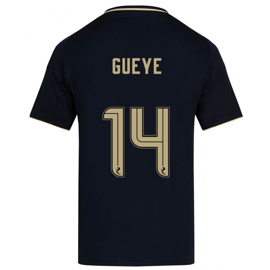 ילדים כדורגל את כל #14 כחול נייבי זהב הרחק ג'רזי 2025/26