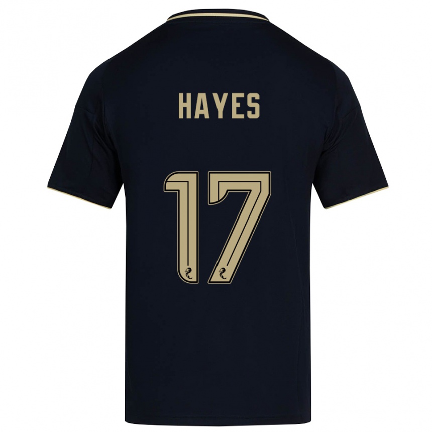 ילדים כדורגל ג'וני הייס #17 כחול נייבי זהב הרחק ג'רזי 2025/26