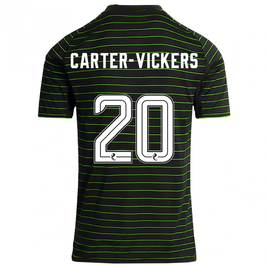 ילדים כדורגל קמרון קרטר-ויקרס #20 שחור ירוק הרחק ג'רזי 2025/26