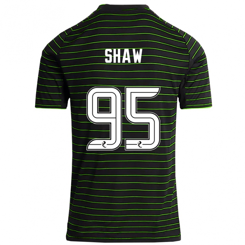 ילדים כדורגל Corey Shaw #95 שחור ירוק הרחק ג'רזי 2025/26