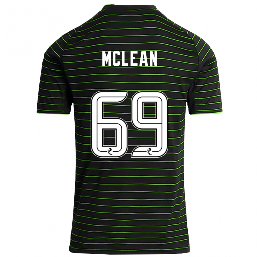 ילדים כדורגל קאי מקלין #69 שחור ירוק הרחק ג'רזי 2025/26