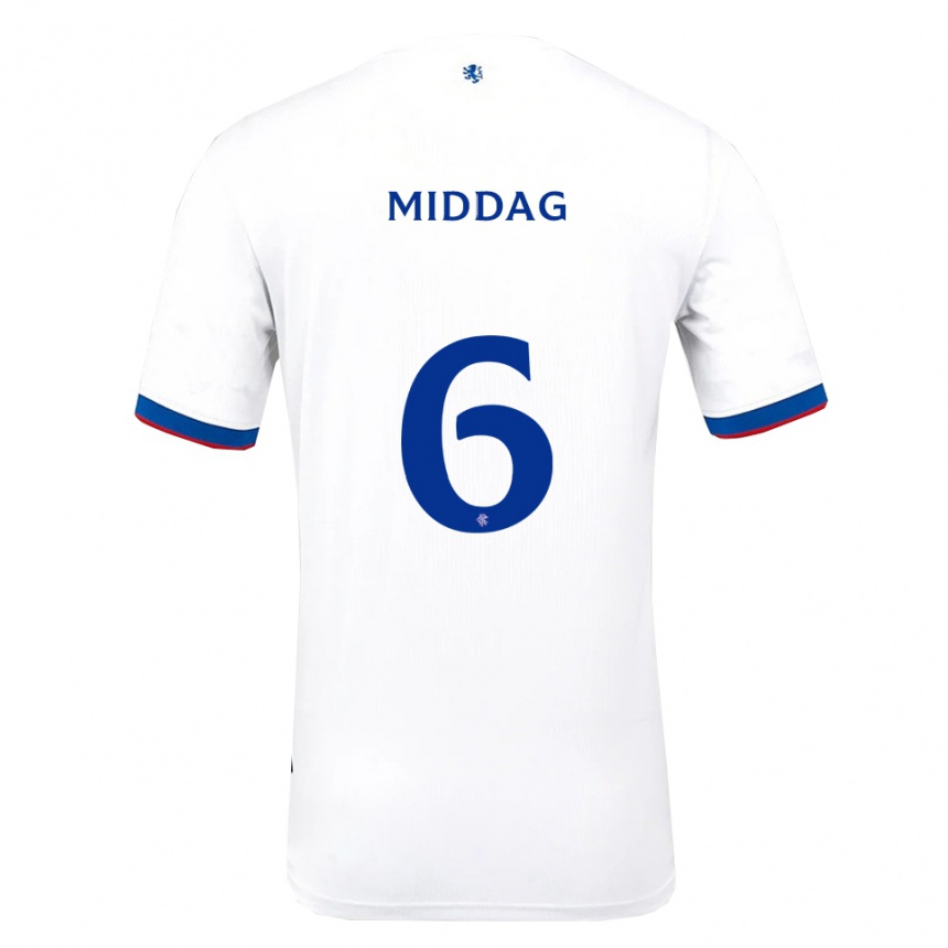 ילדים כדורגל טסל אחר הצהריים #6 לבן אדום כחול הרחק ג'רזי 2025/26 ילדים כדורגל טסל אחר הצהריים #6 לבן אדום כחול הרחק ג'רזי 2025/26