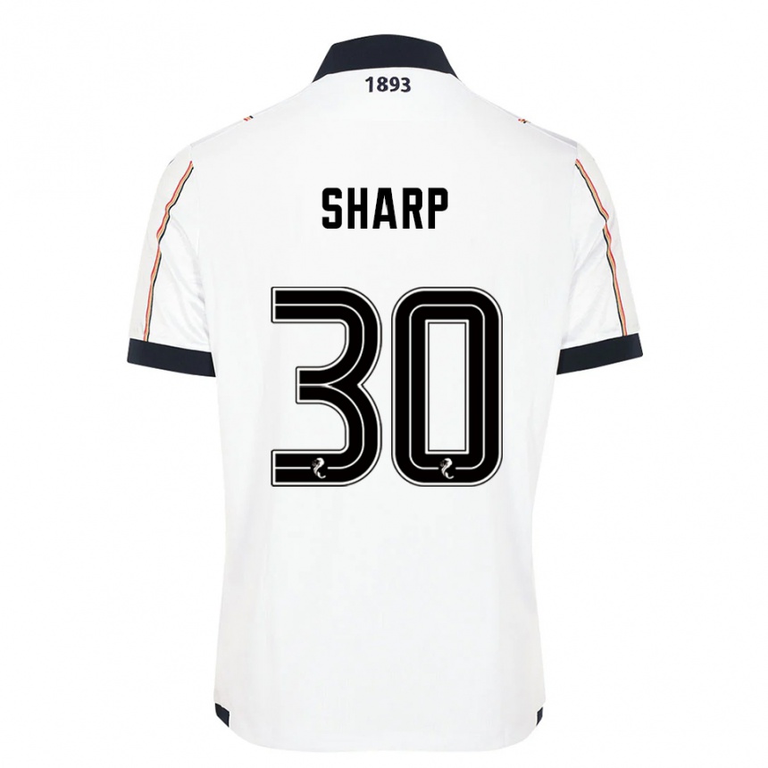 ילדים כדורגל הארי שארפ #30 לבן כחול נייבי אדום הרחק ג'רזי 2025/26