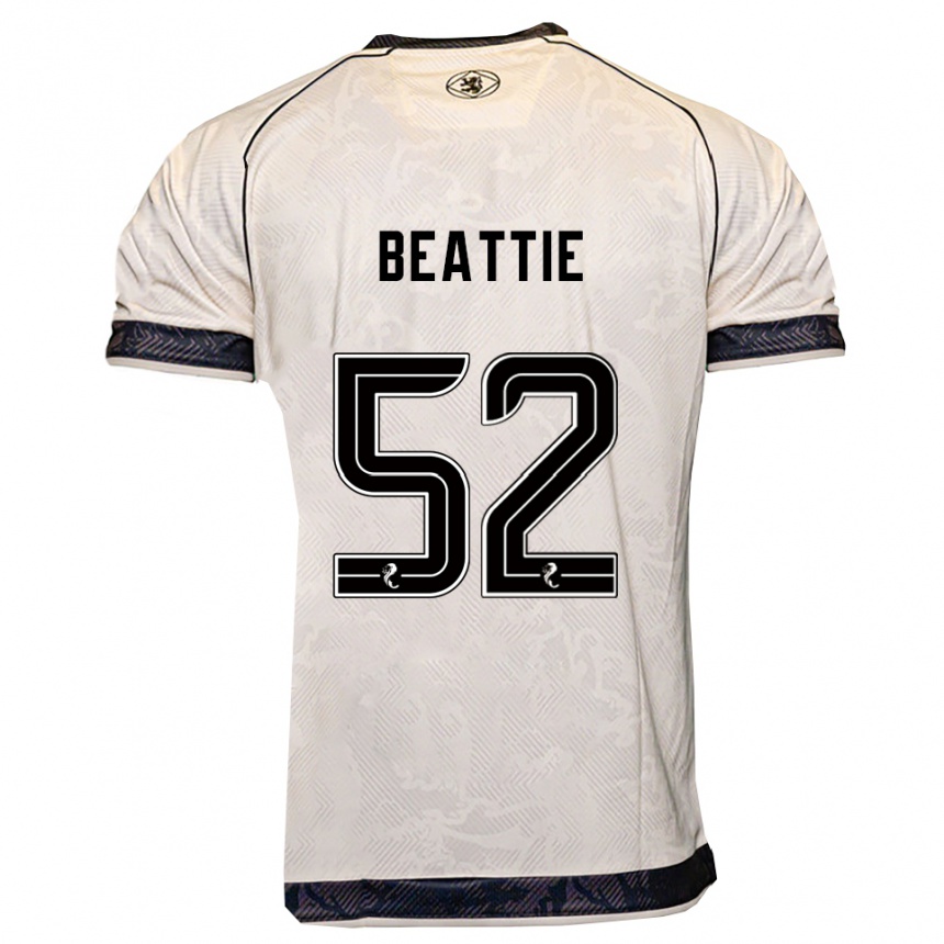 ילדים כדורגל קלווין ביטי #52 לבן שחור הרחק ג'רזי 2025/26