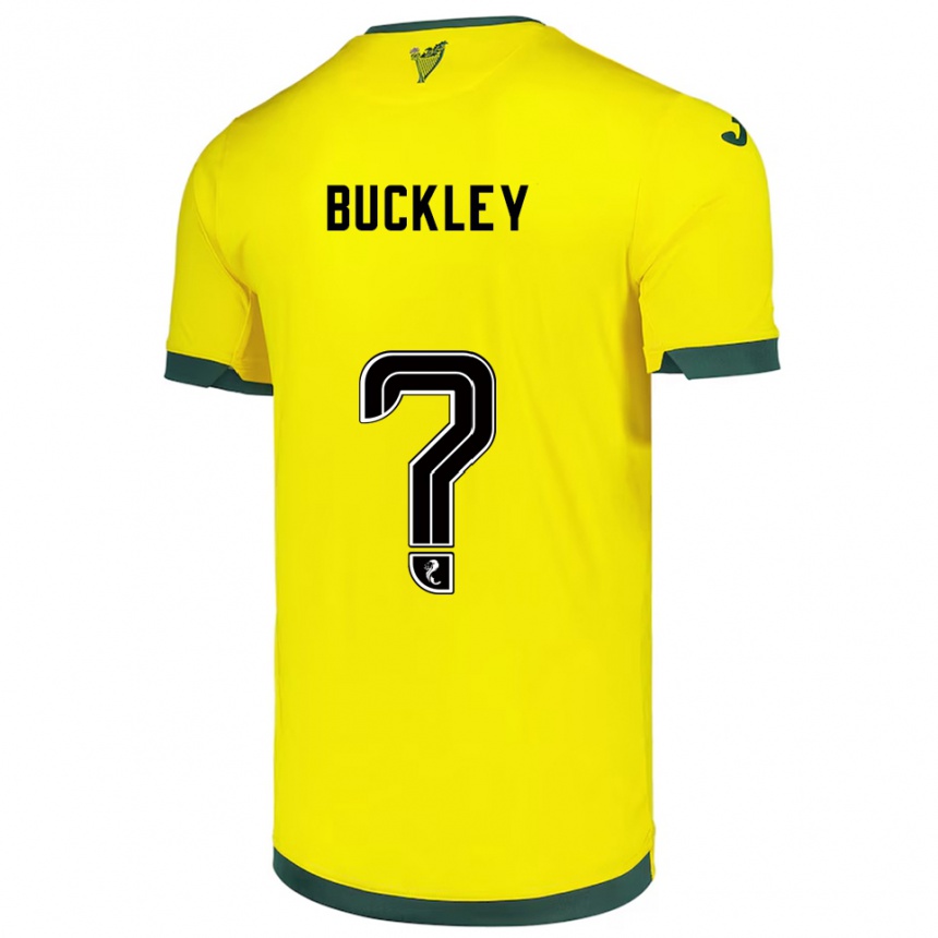 ילדים כדורגל Adam Buckley #0 צהוב ירוק הרחק ג'רזי 2025/26