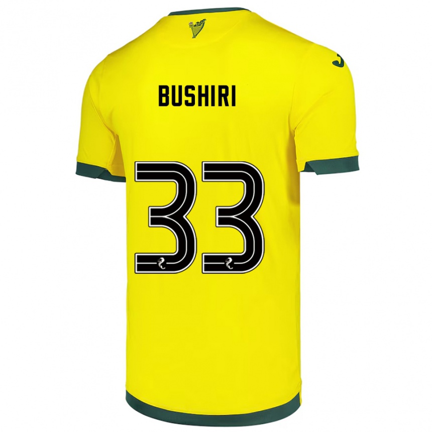 ילדים כדורגל רוקי בושיר #33 צהוב ירוק הרחק ג'רזי 2025/26