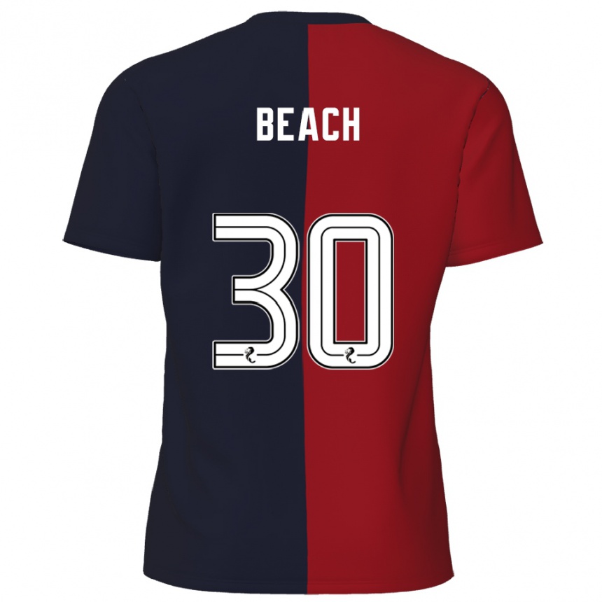 ילדים כדורגל אדי ביץ' #30 אדום כחול נייבי הרחק ג'רזי 2025/26