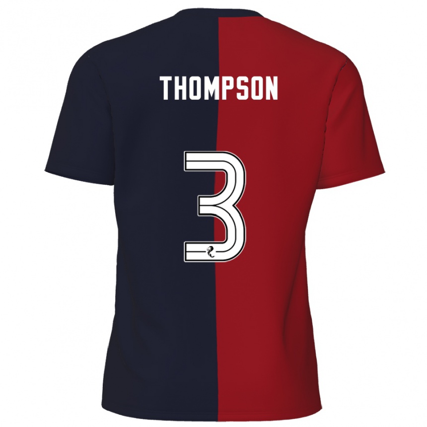 ילדים כדורגל דומיניק תומפסון #3 אדום כחול נייבי הרחק ג'רזי 2025/26