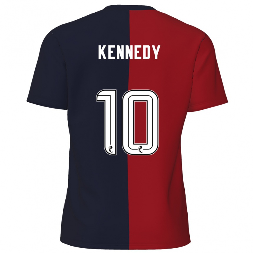 ילדים כדורגל מאטי קנדי #10 אדום כחול נייבי הרחק ג'רזי 2025/26