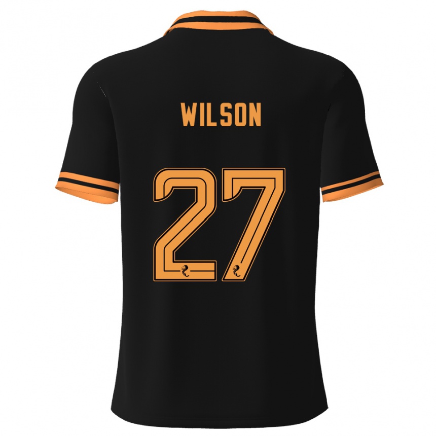 ילדים כדורגל דני וילסון #27 שחור צהוב הרחק ג'רזי 2025/26