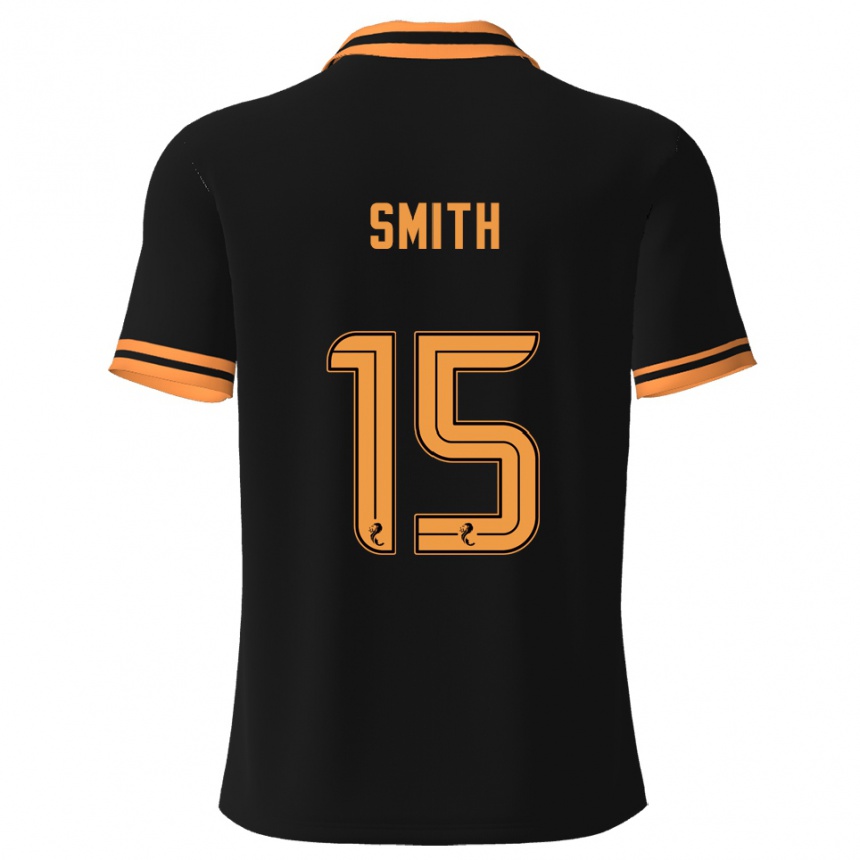 ילדים כדורגל Lewis Smith #15 שחור צהוב הרחק ג'רזי 2025/26