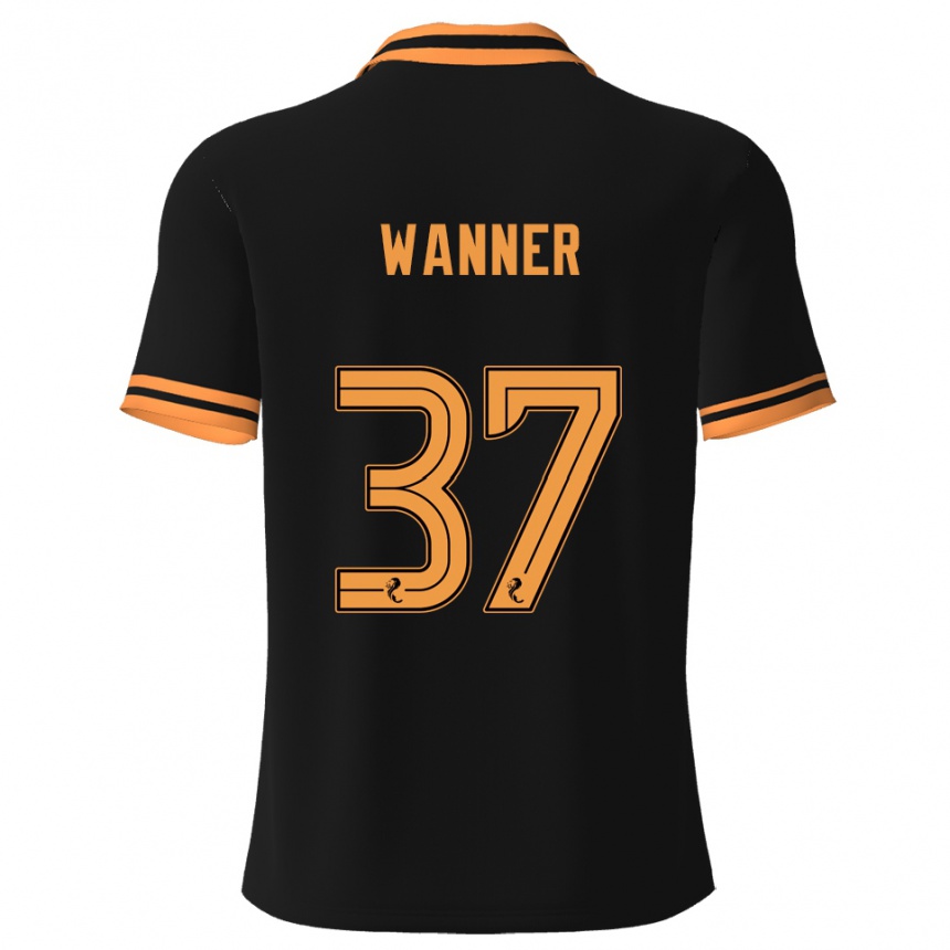 ילדים כדורגל יאניק ואנר #37 שחור צהוב הרחק ג'רזי 2025/26