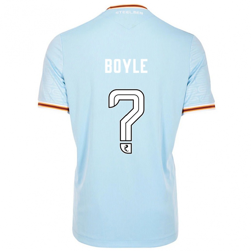 ילדים כדורגל Callum Boyle #0 תכלת הרחק ג'רזי 2025/26