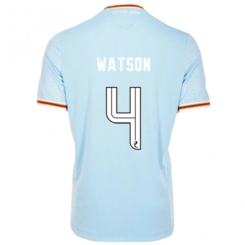 ילדים כדורגל Chelsie Watson #4 תכלת הרחק ג'רזי 2025/26