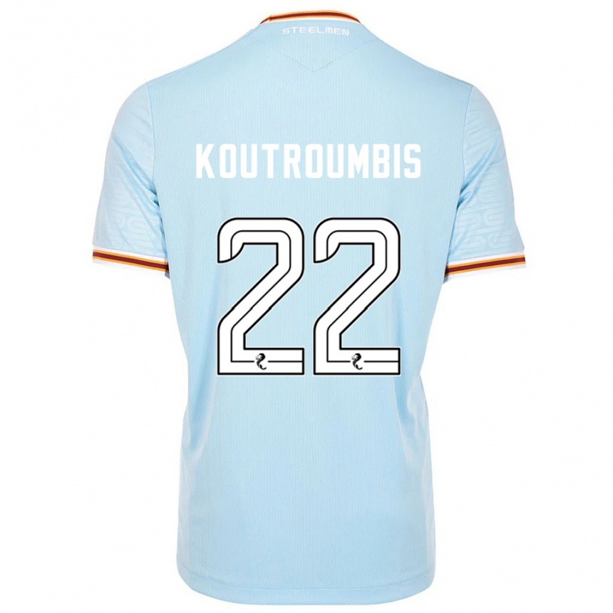 ילדים כדורגל ג'ון קאוטרומביס #22 תכלת הרחק ג'רזי 2025/26