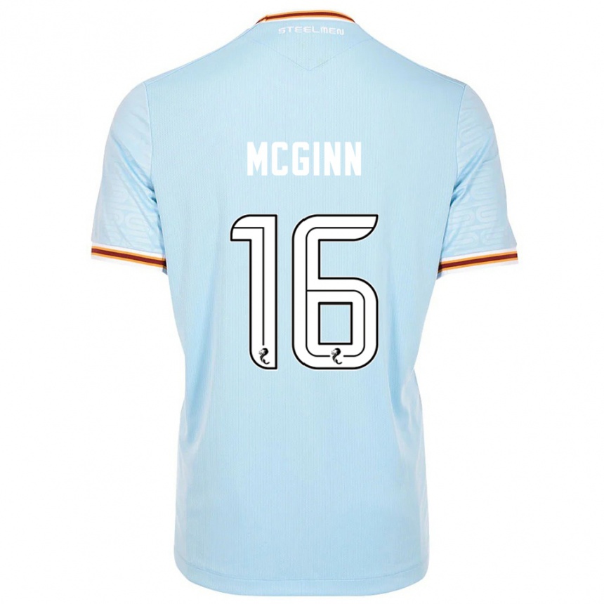 ילדים כדורגל פול מקגין #16 תכלת הרחק ג'רזי 2025/26