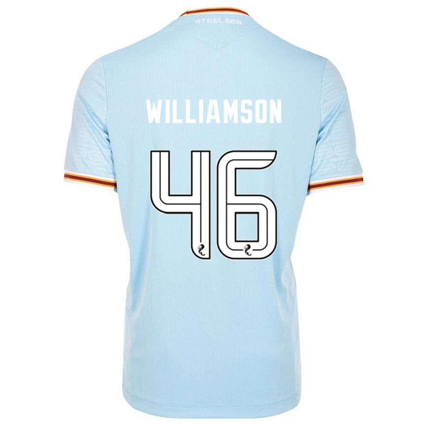 ילדים כדורגל Scott Williamson #46 תכלת הרחק ג'רזי 2025/26