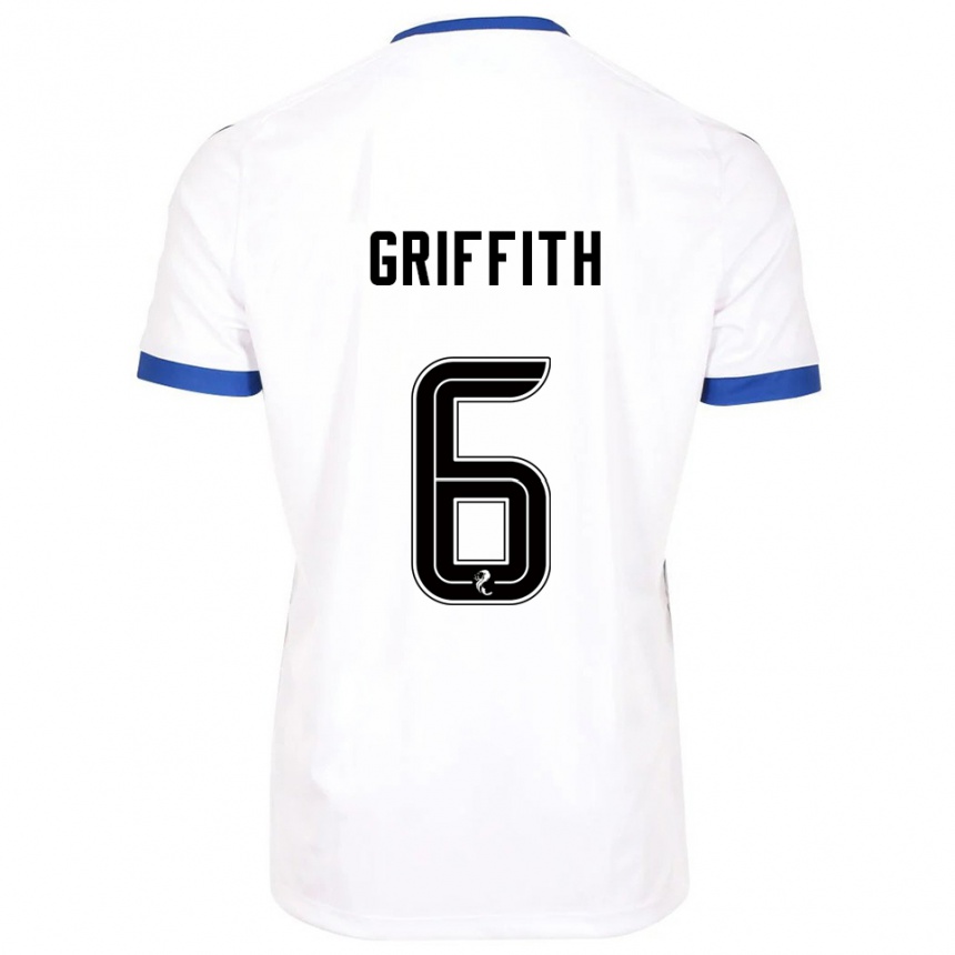 ילדים כדורגל ויקטור גריפית׳ #6 לבן כחול הרחק ג'רזי 2025/26