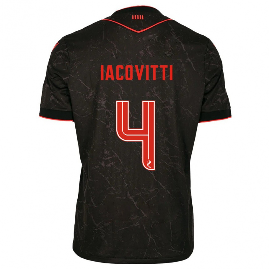 ילדים כדורגל אלכס אייקוביטי #4 שחור אדום הרחק ג'רזי 2025/26