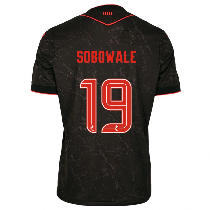 ילדים כדורגל טוניס סובויל #19 שחור אדום הרחק ג'רזי 2025/26