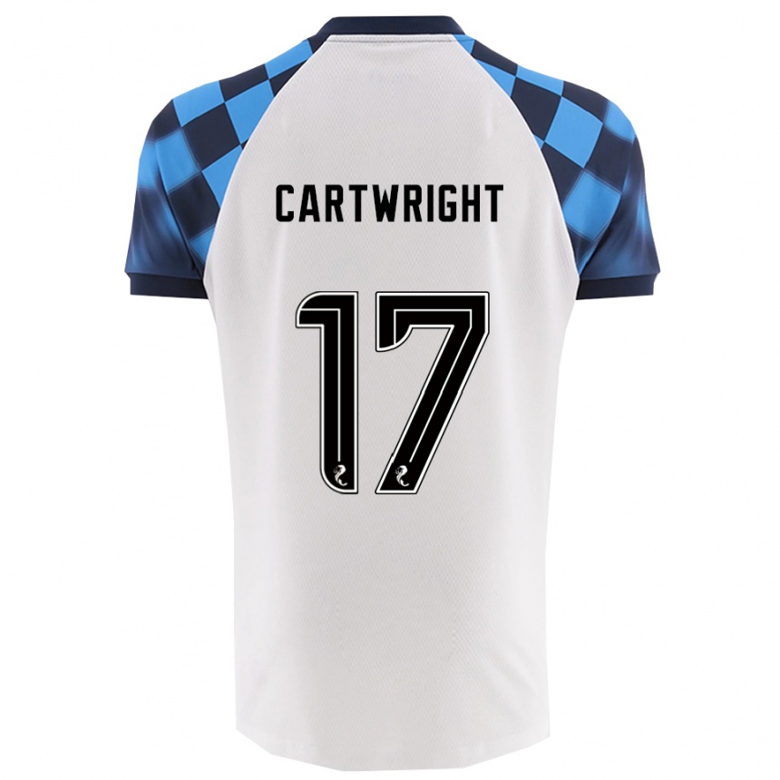 ילדים כדורגל הנרי קרטרייט #17 לבן תכלת הרחק ג'רזי 2025/26