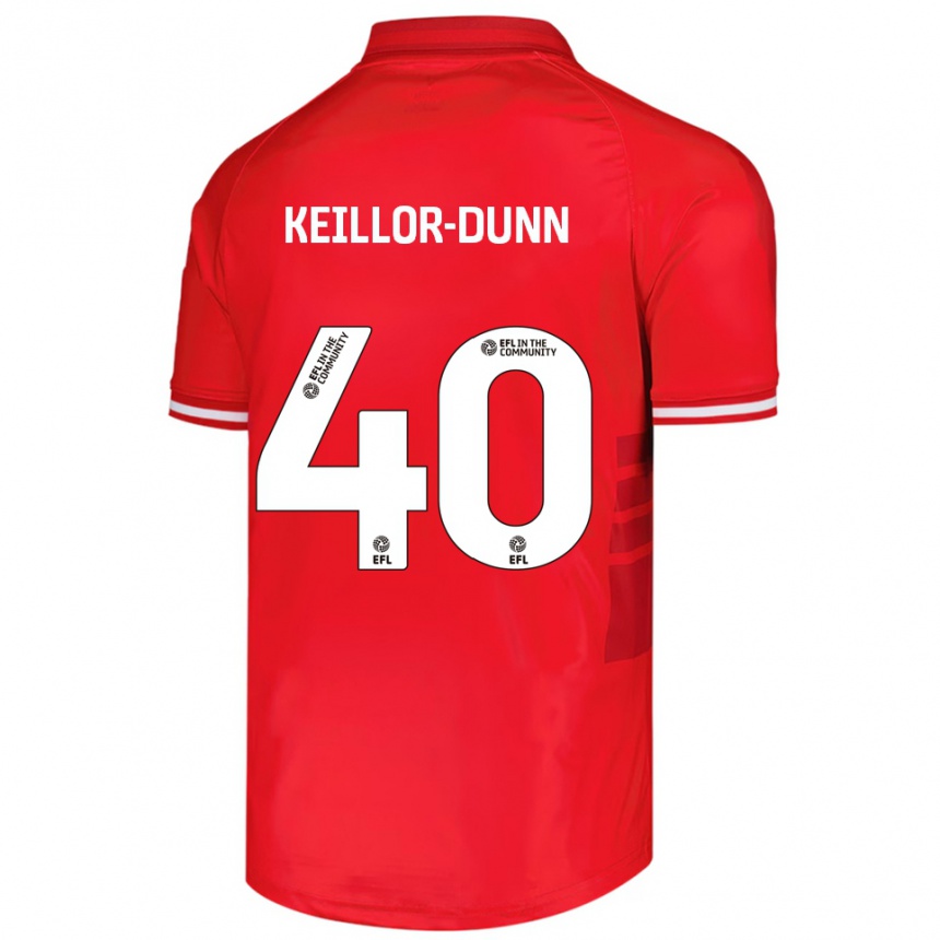 גברים כדורגל דייוויס קיילור-דאן #40 אדום לבן ג'רזי ביתית 2025/26