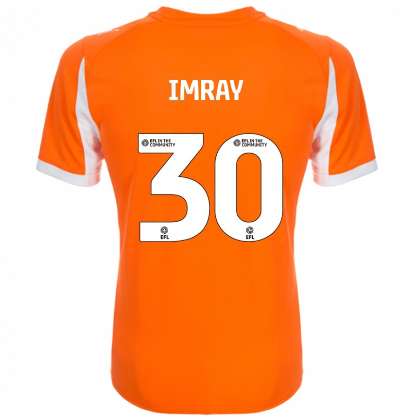 גברים כדורגל דני אימריי #30 כתום לבן ג'רזי ביתית 2025/26