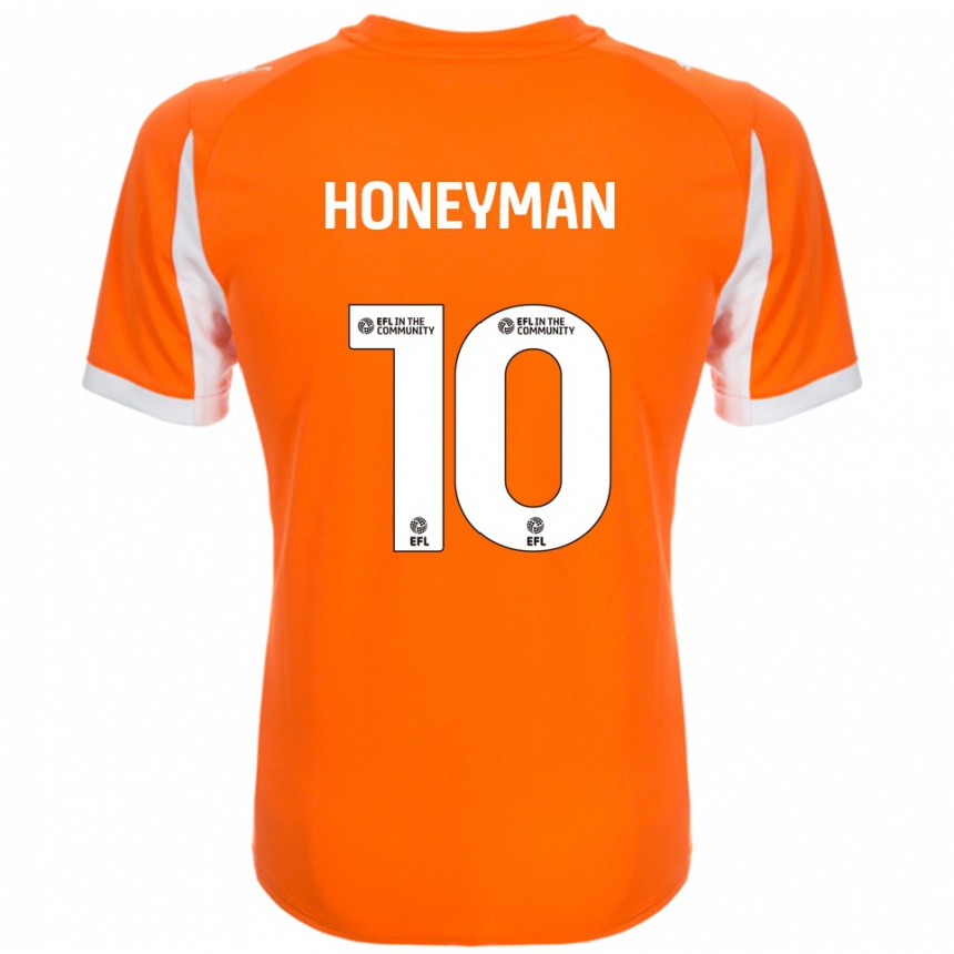 גברים כדורגל ג'ורג' האנימן #10 כתום לבן ג'רזי ביתית 2025/26