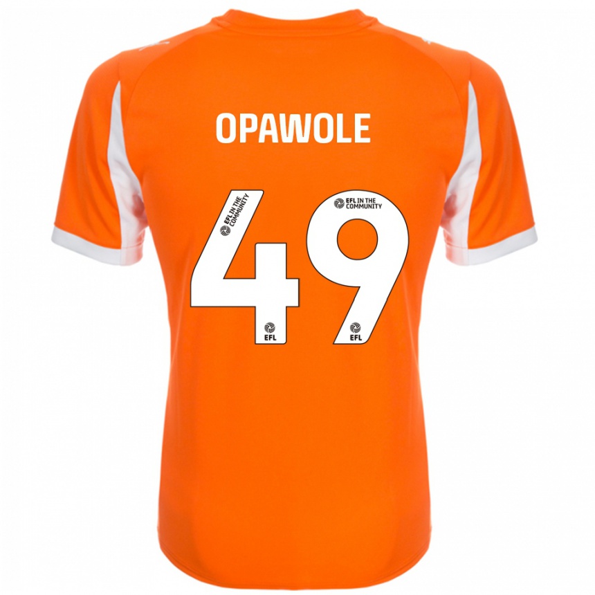 גברים כדורגל ג׳ונסון אופאוולה #49 כתום לבן ג'רזי ביתית 2025/26