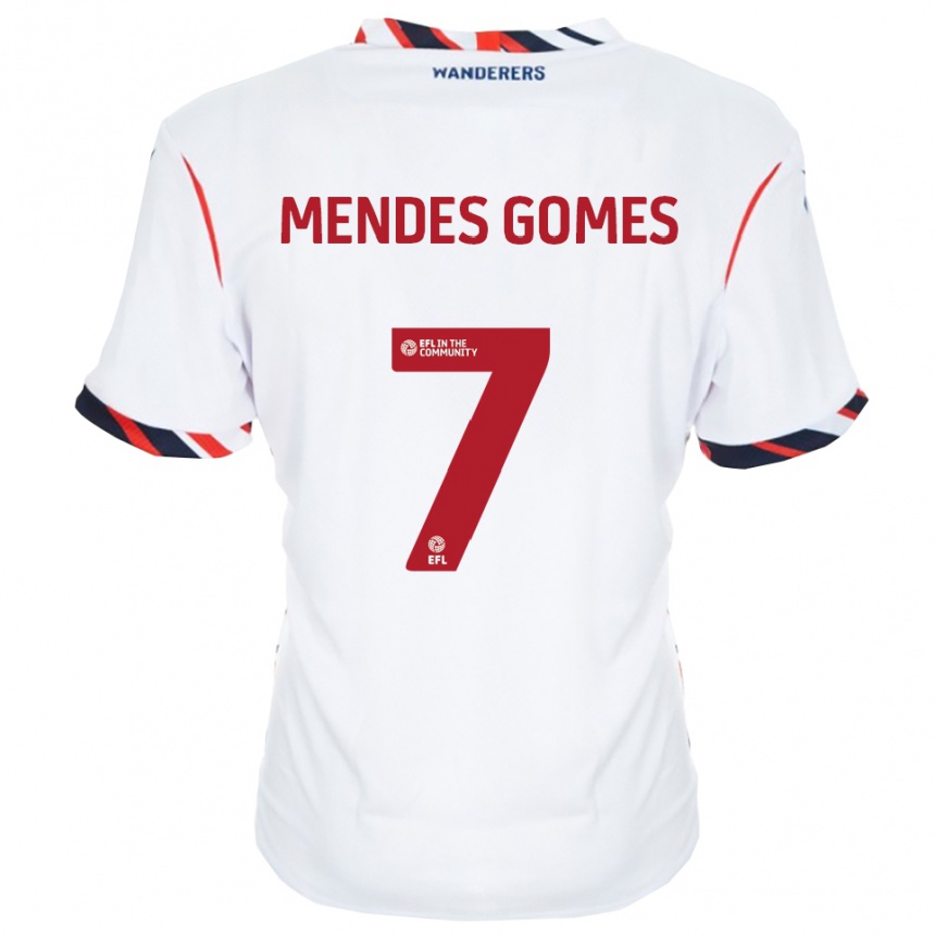 גברים כדורגל Carlos Mendes #7 לבן אדום ג'רזי ביתית 2025/26 גברים כדורגל Carlos Mendes #7 לבן אדום ג'רזי ביתית 2025/26