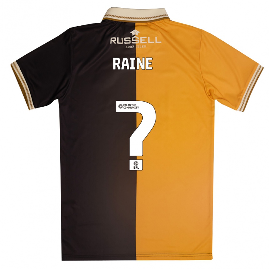 גברים כדורגל Max Raine #0 צהוב שחור ג'רזי ביתית 2025/26