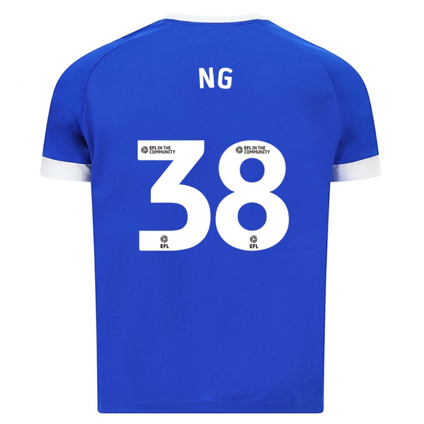 גברים כדורגל פרי אנג #38 כחול לבן ג'רזי ביתית 2025/26