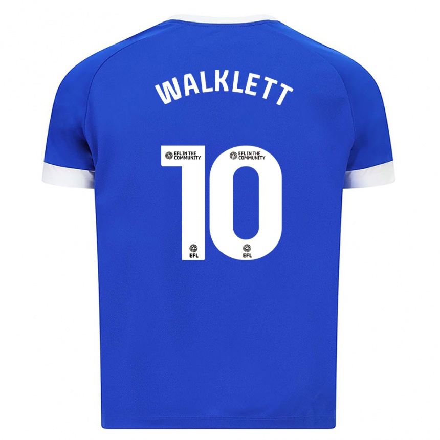 גברים כדורגל קארי וואלקלט #10 כחול לבן ג'רזי ביתית 2025/26 גברים כדורגל קארי וואלקלט #10 כחול לבן ג'רזי ביתית 2025/26