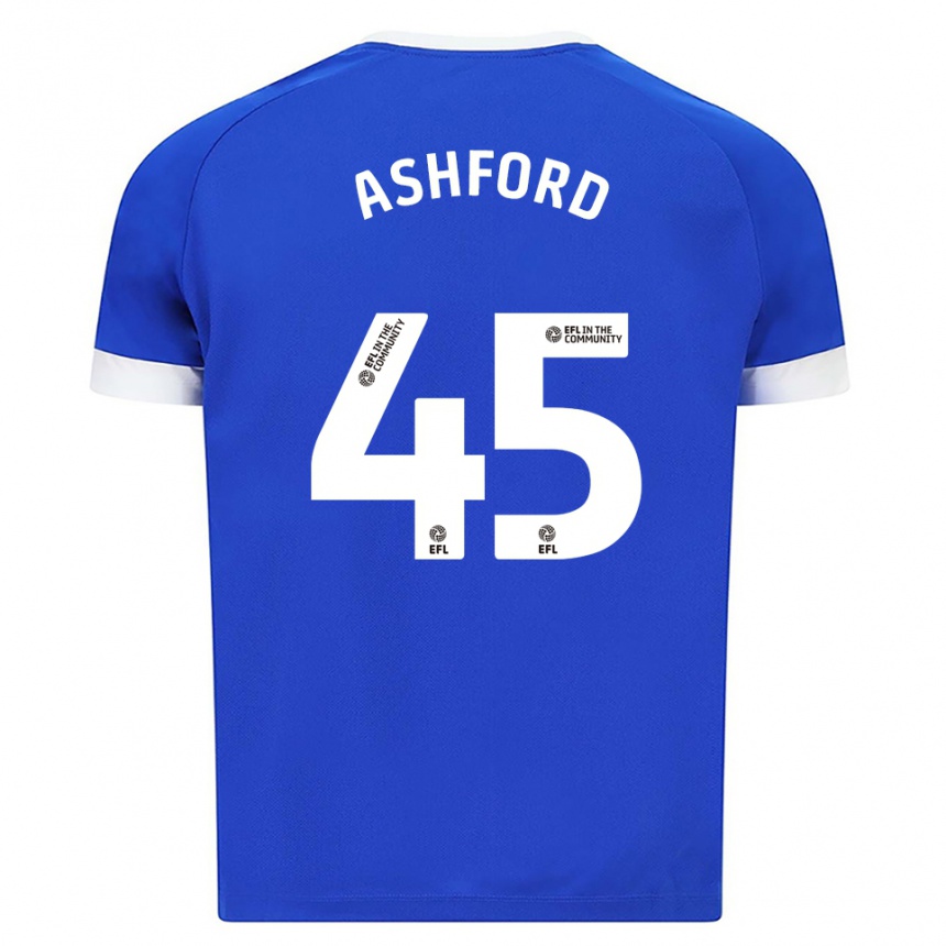 גברים כדורגל צ׳יאן אשפורד #45 כחול לבן ג'רזי ביתית 2025/26
