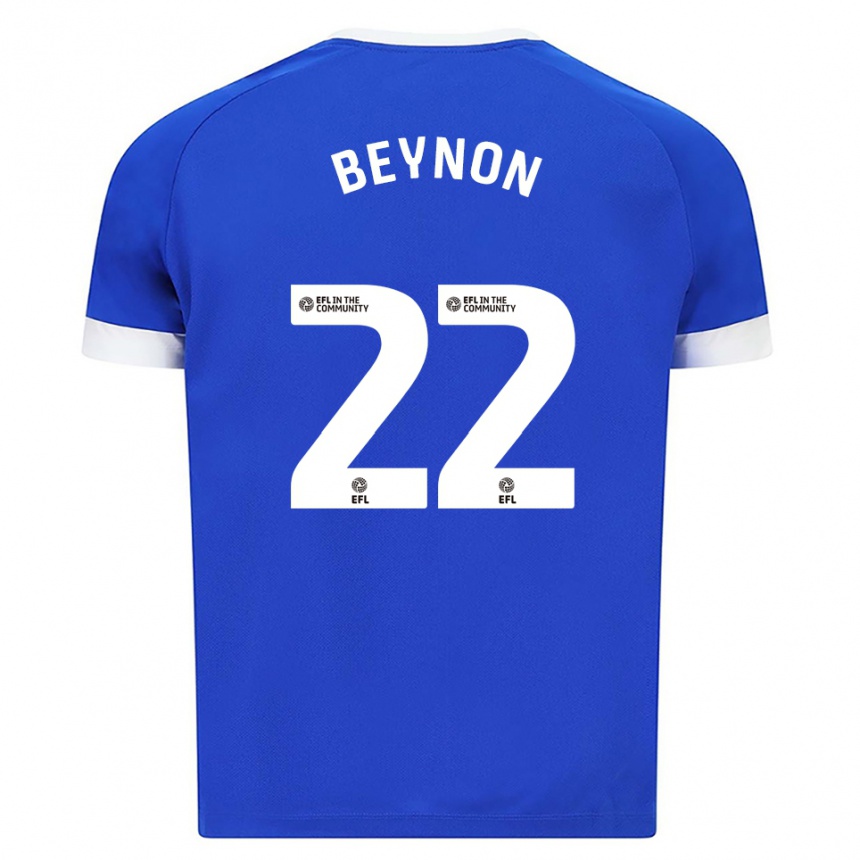 גברים כדורגל אמה ביינון #22 כחול לבן ג'רזי ביתית 2025/26