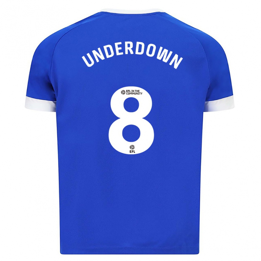 גברים כדורגל קנישה-מיי אונדרדון #8 כחול לבן ג'רזי ביתית 2025/26