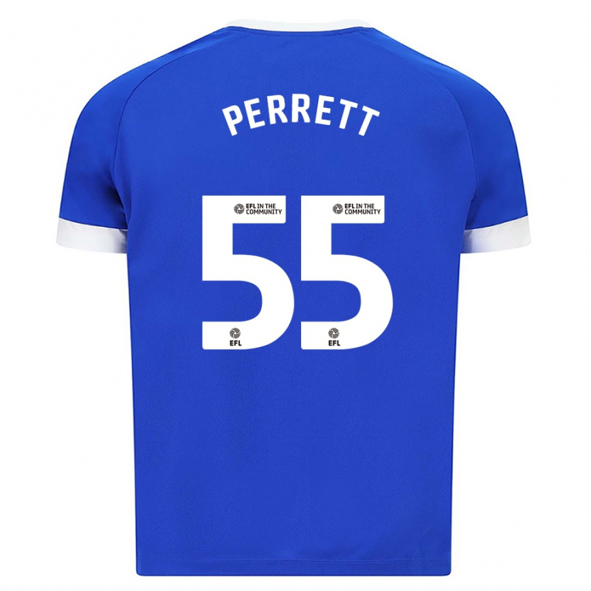 גברים כדורגל טרוי פרט #55 כחול לבן ג'רזי ביתית 2025/26