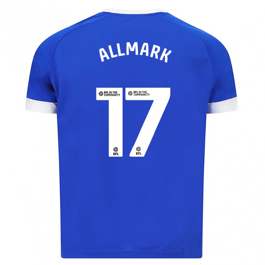 גברים כדורגל Hayden Allmark #17 כחול לבן ג'רזי ביתית 2025/26