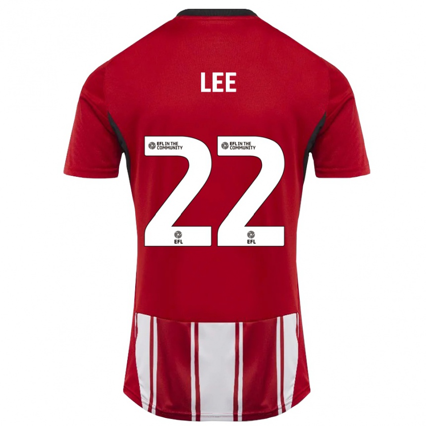 גברים כדורגל Harry Lee #22 אדום לבן שחור ג'רזי ביתית 2025/26