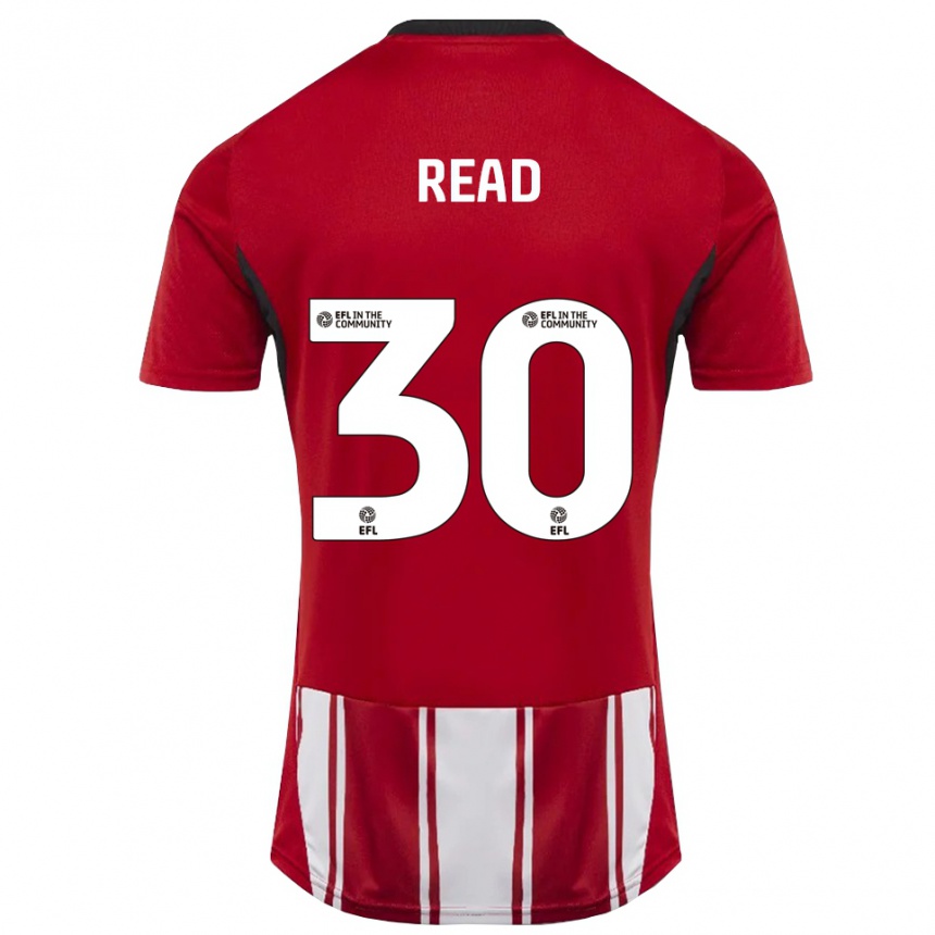 גברים כדורגל ז׳סמין ריד #30 אדום לבן שחור ג'רזי ביתית 2025/26