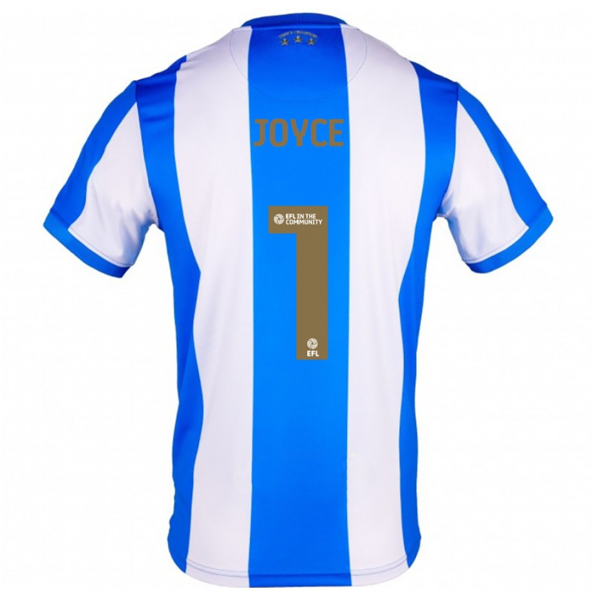 גברים כדורגל Lauren Joyce #1 כחול לבן ג'רזי ביתית 2025/26