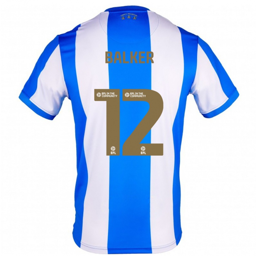 גברים כדורגל Radinio Balker #12 כחול לבן ג'רזי ביתית 2025/26