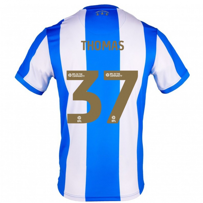 גברים כדורגל Peter Thomas #37 כחול לבן ג'רזי ביתית 2025/26