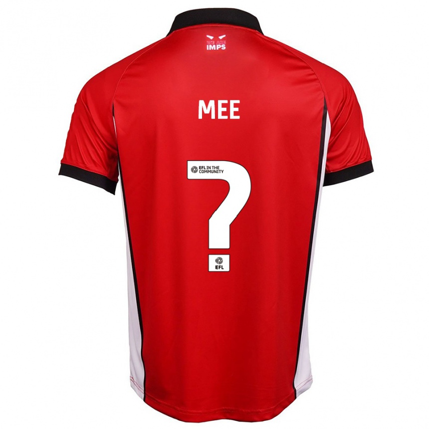 גברים כדורגל Sophie Mee #0 אדום לבן ג'רזי ביתית 2025/26