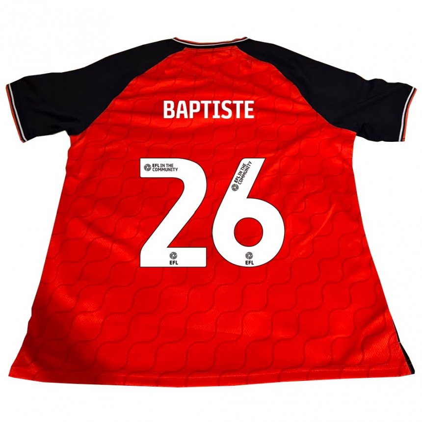 גברים כדורגל שנדון בפטיסט #26 כתום שחור לבן ג'רזי ביתית 2025/26